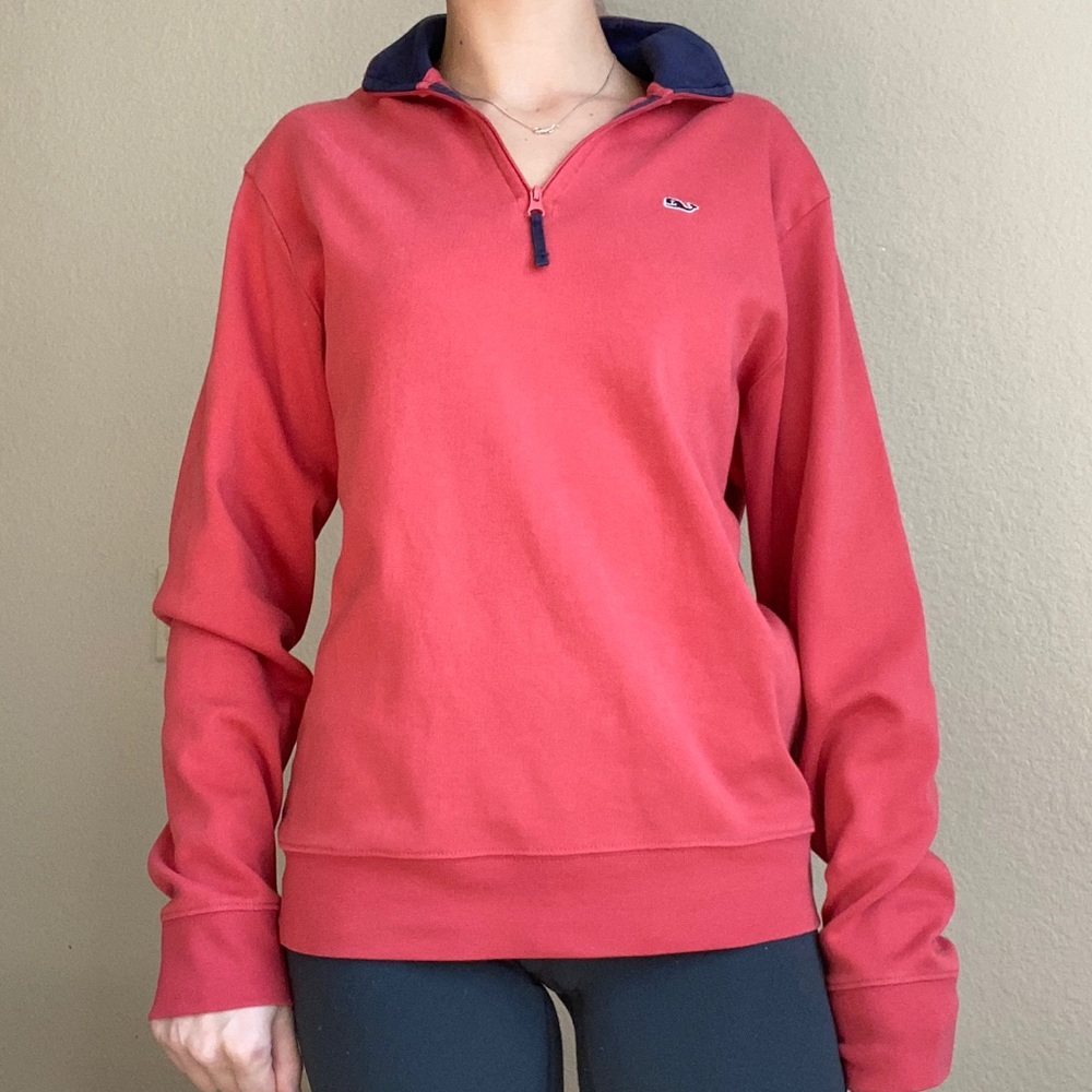 Vineyard vines quarter zip pull over sweater